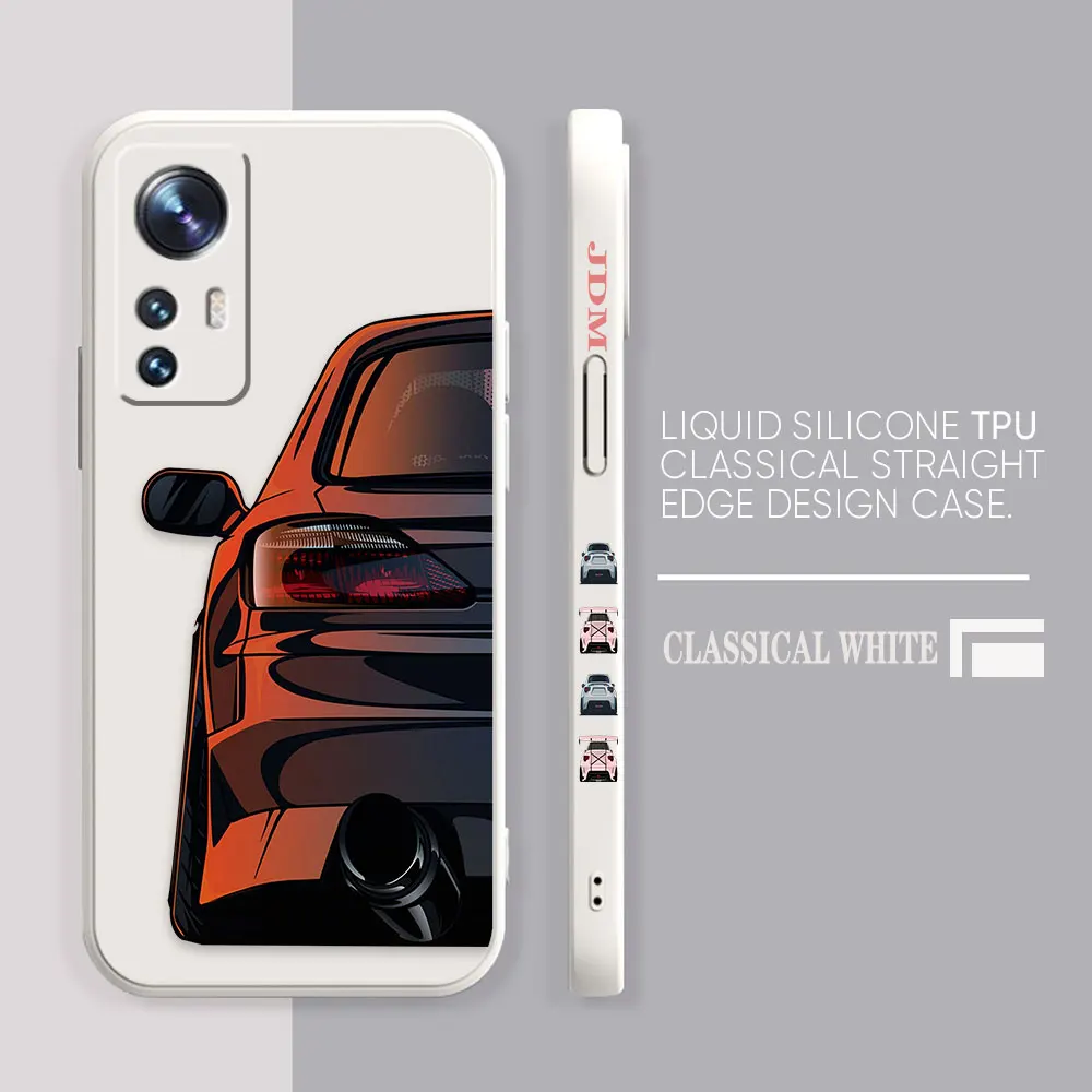 Phone Case For Xiaomi 13 12 12T 12S 11 11T 10S 9 8 Pro Ultra Lite Colour Case Cover Funda Cqoue Shell Capa Cartoon JDM Drift Car