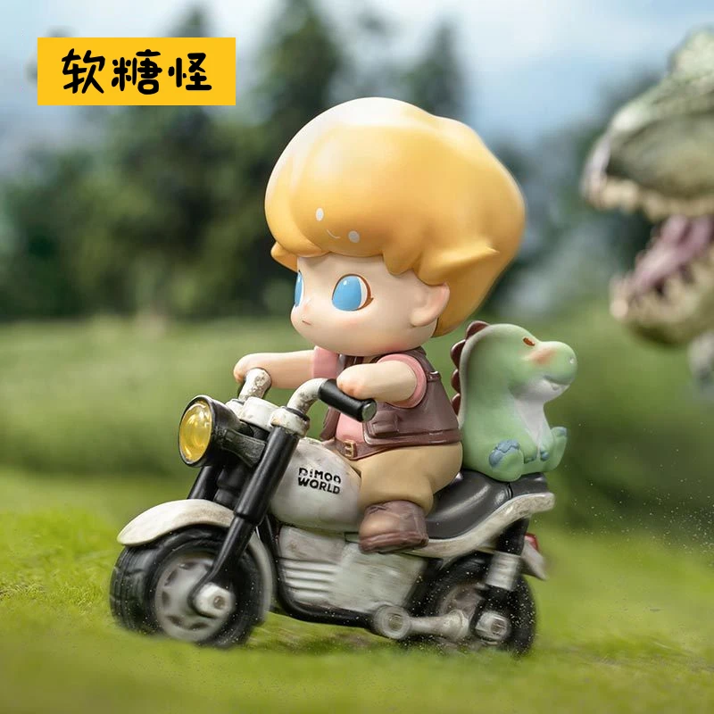 

Genuine Dimoo Jurassic World Fast Running Elevator Action Figures Model Ornaments Christmas Gril Birthday Gifts Desk Collection