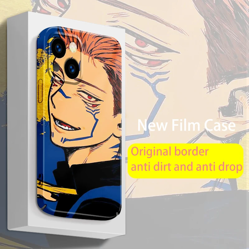 

Cartoon Jujutsu Kaisen For iPhone 14 13 12 Mini 11 XS Pro Max X XR 8 7 6 Plus 5 SE 2020 Feilin Film Phone Case Hard Cover