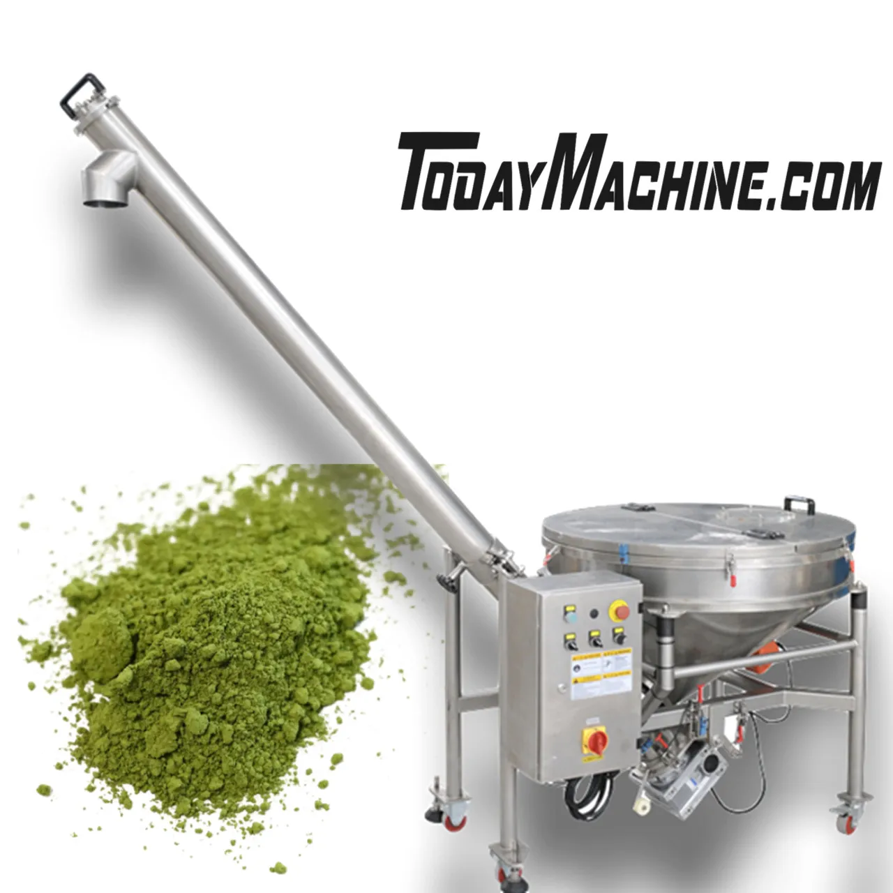 

Food Corn Spice Powder Inclined Auger Screw Conveyor with Hopper