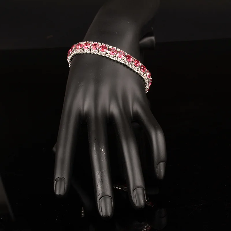 

100% Genuine 925 Sterling Silver Garnet Wrap Bracelets for Women full red Topaz Gemstone Pulseira Feminina Party luxury Jewelry