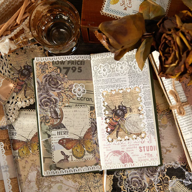

15pcs/lot Memo Pads Material Paper wild forest Journal Scrapbooking paper Card Background Decoration Paper