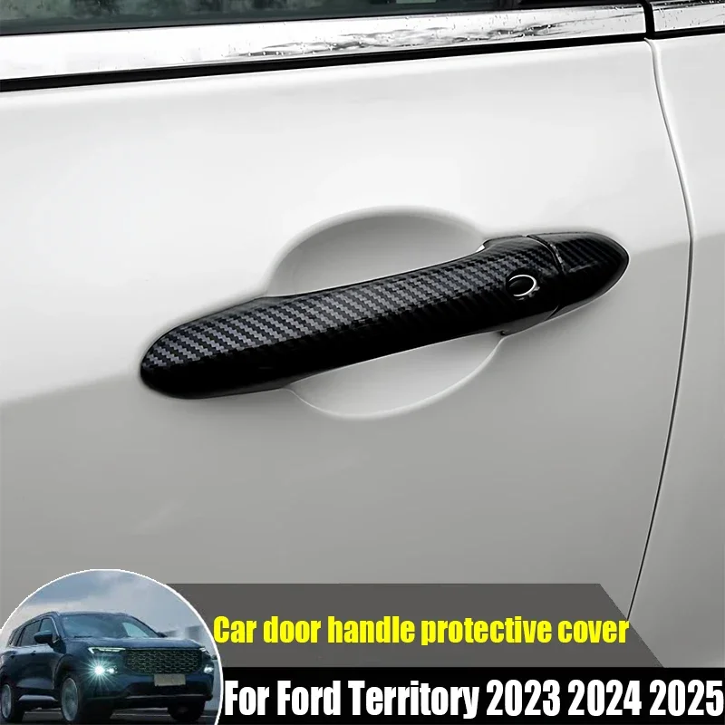 Фото Новые защитные накладки на внешние ручки DOMEN для Ford Territory 2023-2025 (4-дверный), аксессуары для тюнинга экстерьера автомобиля №2
