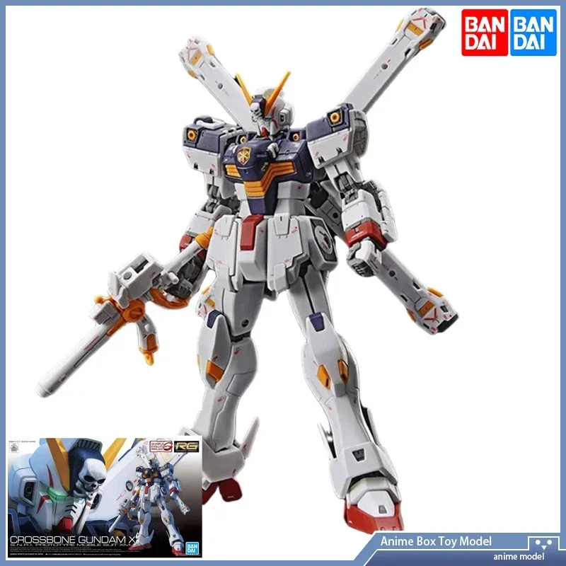 Фото Gundam BANDAI RG 31 1/144 X1 CROSS BONE игрушечные фигурки подарки для детей аниме сборка экшн-меха оригинальный продукт №1
