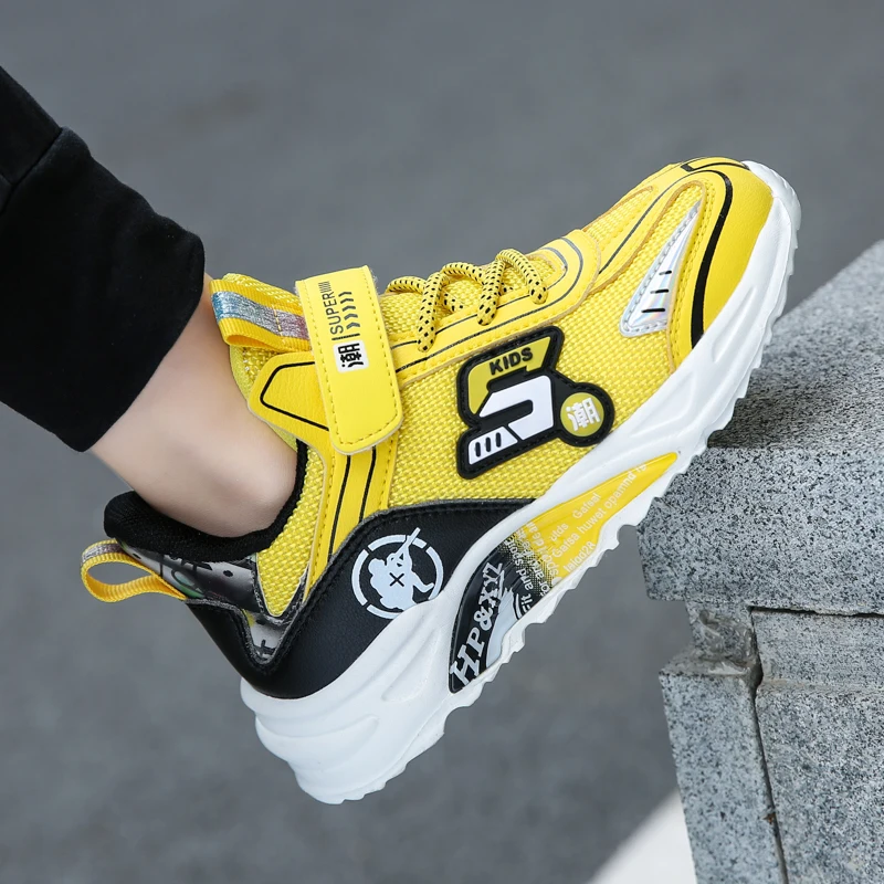 

Fashion Children Shoes Boys Sneakers 6 To 12 Years Kids Casual Tennis Sneaker Breathable Mesh Running Sports Shoes for Boy