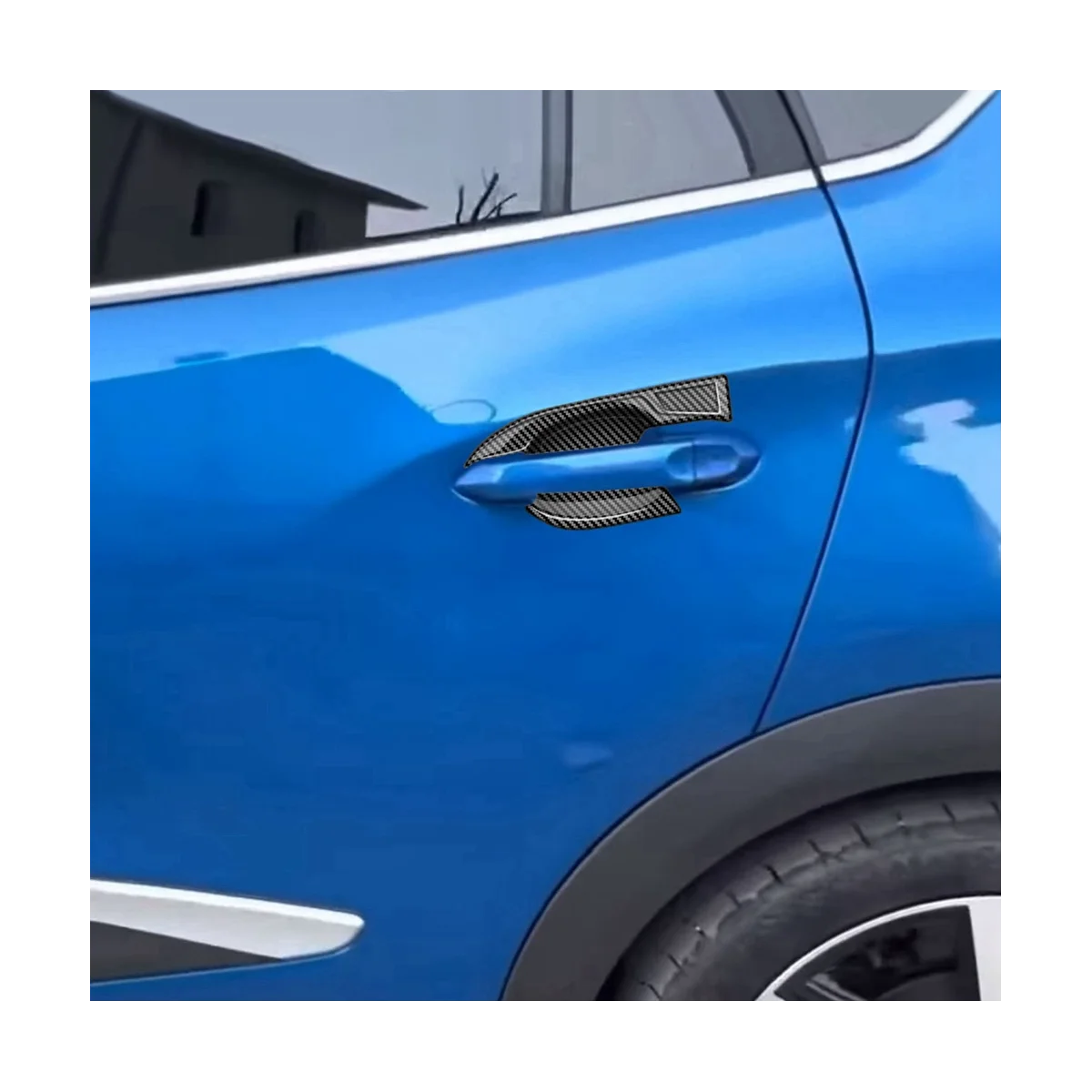 Декоративные наклейки из углеродного волокна на дверную ручку автомобиля Vinfast E34