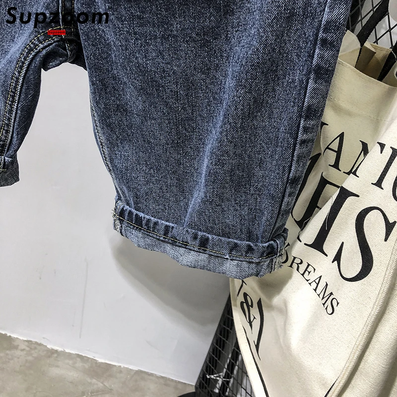 Supzoom 2023 New Arrival Hot Sale Top Fashion Printing Summer Zipper Fly Stonewashed Casual Cotton Jeans Shorts Men