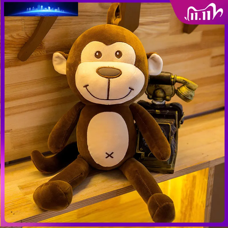 

50/60cm Cute Monkey Doll Plush Toy Soft Pillow Monkey Plush Stuffed Animal Child Boy Girlfriend Gift Kawaii Plushie Dropshipping