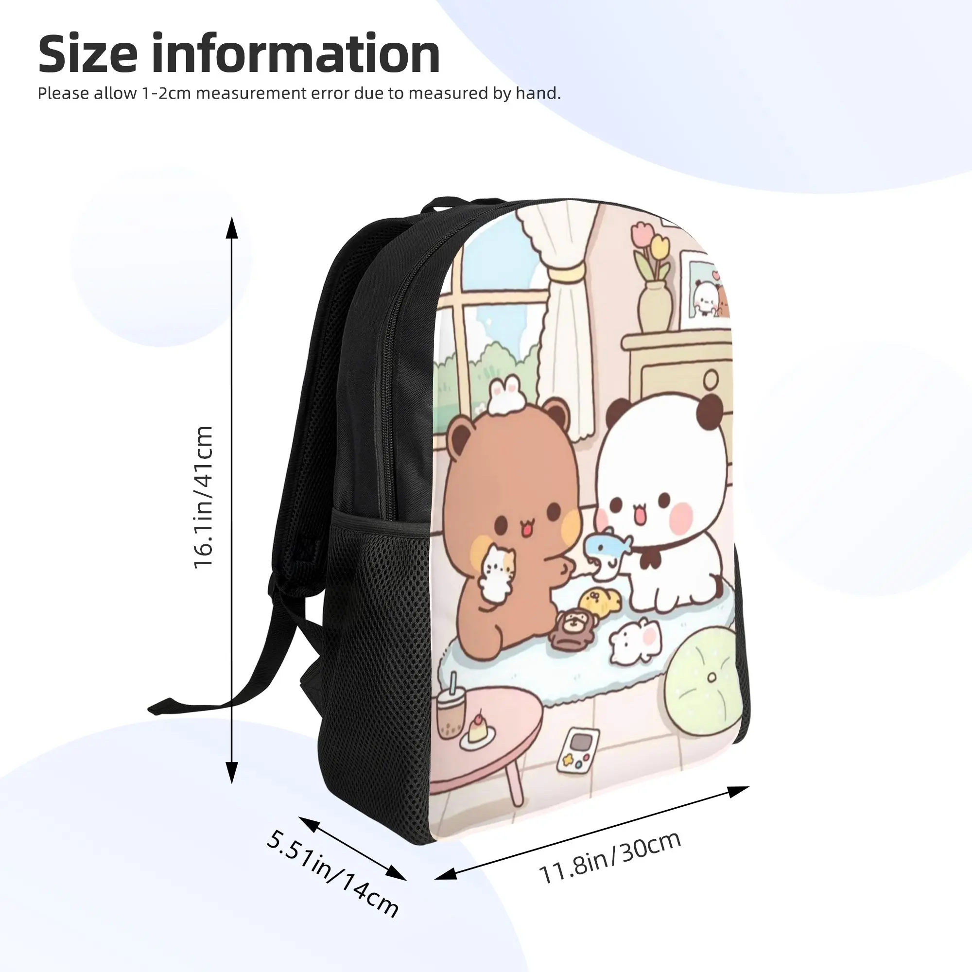 Рюкзак Cute Bear Bubu Dudu для мужчин, женщин, подростков, школьный, деловой, повседневный, для ноутбука, сумка через плечо, для активного отдыха (art.: 3920dcc58b4eb) - 3920dcc58b4eb
