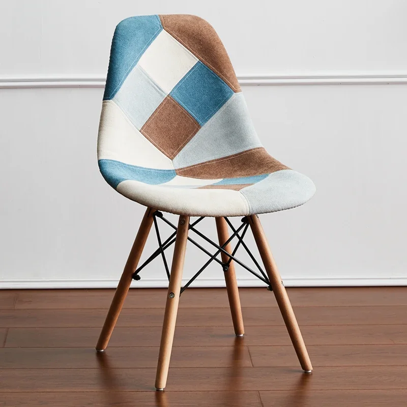 

Портативный стул с деревянными ножками, металлическая рама, кухонный эргономичный обеденный стул в скандинавском стиле, дизайнерская мебель для дома, гостиницы