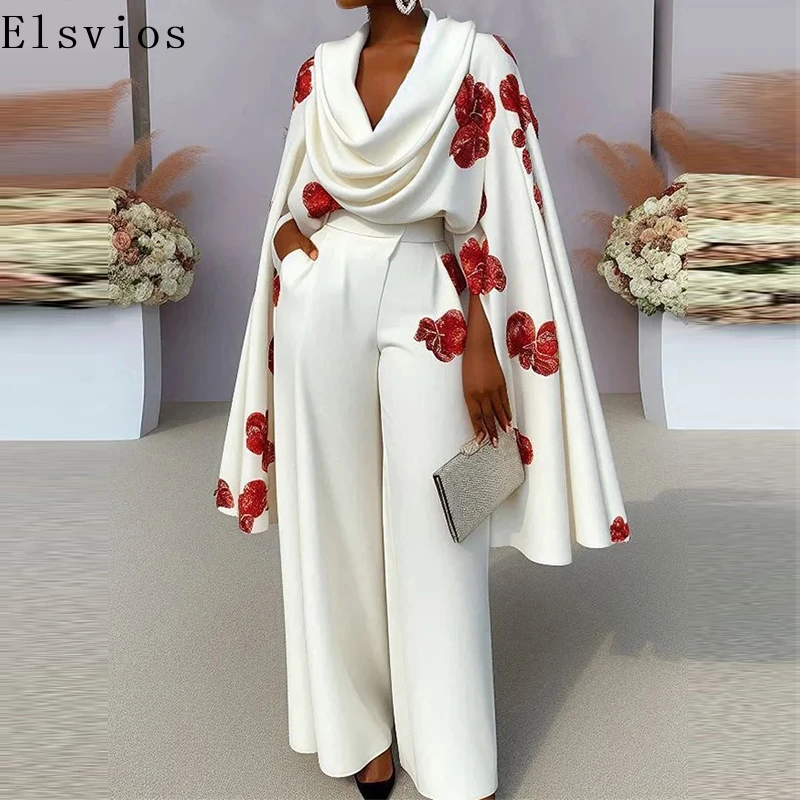 Женский шикарный шарф с воротником и шалью топы рукавами брюки высокой талией