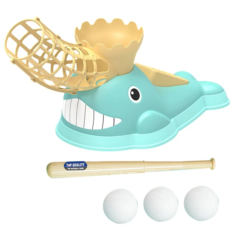Игрушечная бейсбольная машина для детей с биткой и 3 бейсбольными мячиками