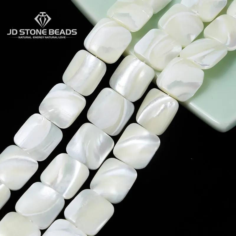 

Натуральные белые бусины в форме подковы, улитки, ракушки, перламутра, Квадратные бусины, бусины россыпью для изготовления ювелирных изделий «сделай сам», Аксессуары для ожерелья