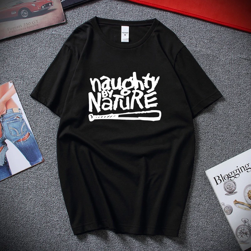 

Naughty By Nature Old School Hip Hop Rap Skateboardinger Music Band 90s Bboy Bgirl T-shirt Black Cotton T Shirt Top Tees