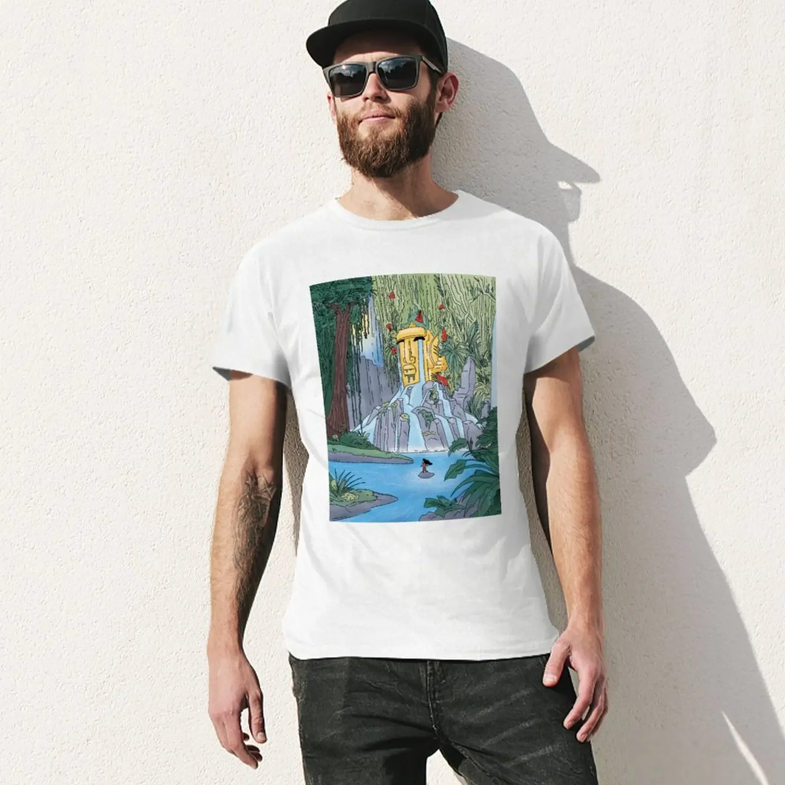 Футболка eldorado с надписью дверь блузка верх обычная Эстетическая одежда мужская