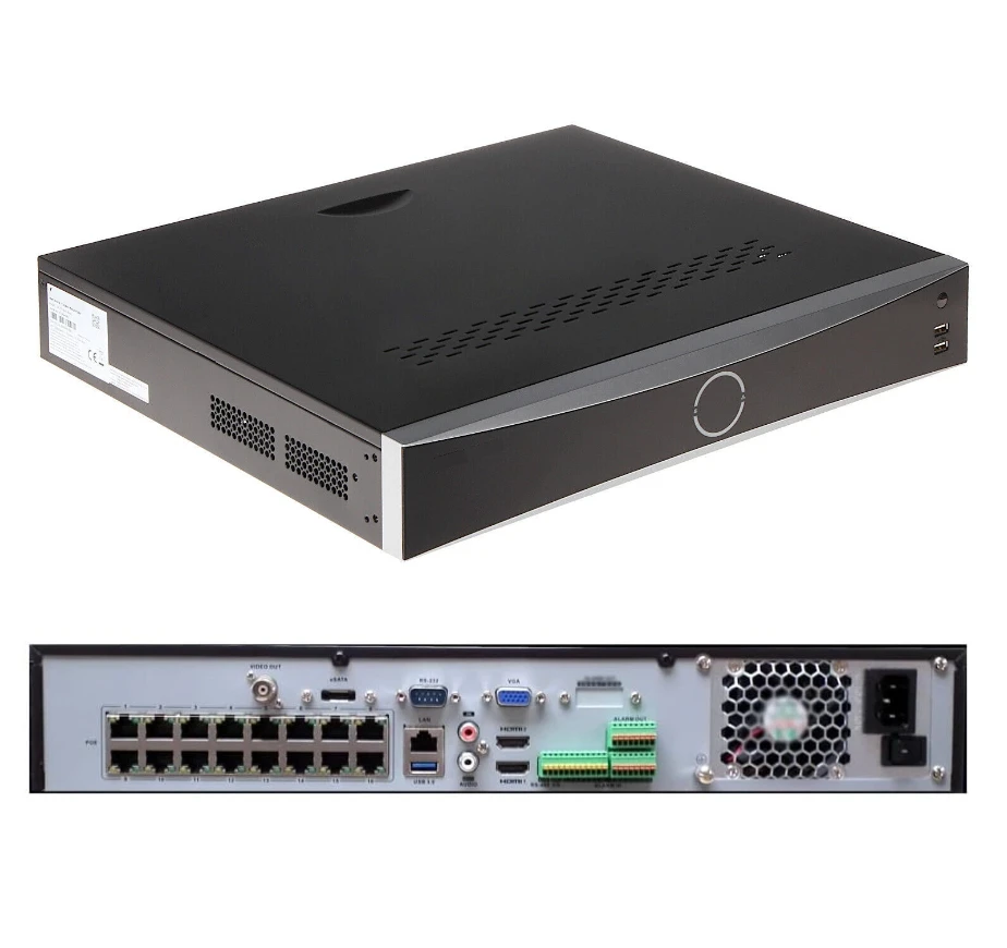 Оригинальный HIK 8MP 32-канальный 4K AcuSense NVR DS-7732NXI-I4/16 P/S CCTV IP-видеорегистратор с 16 PoE