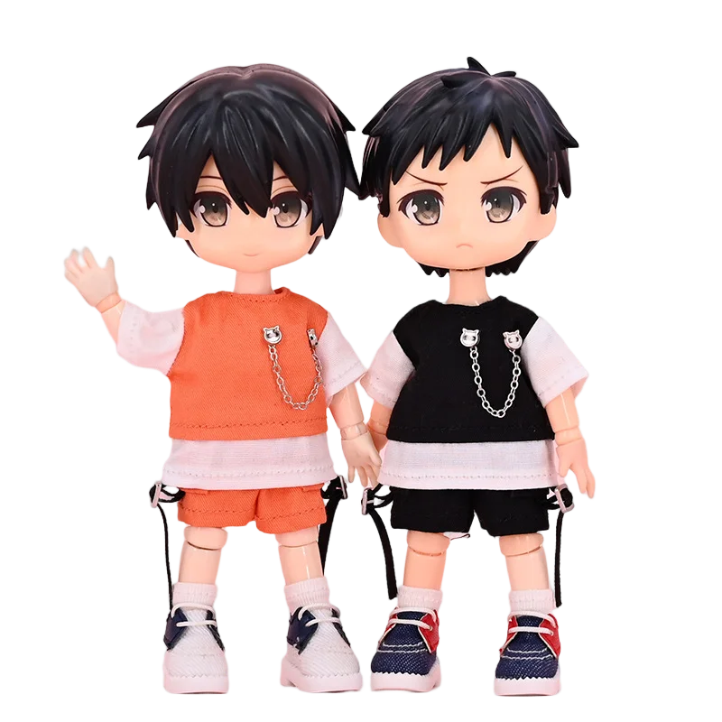 

Obitsu11, Gsc, Molly, P9, YMY, 1/12 BJD Doll Clothes Fashion Short-sleeved T-shirt Shorts Set for Ob11 Clothes Doll Accessories
