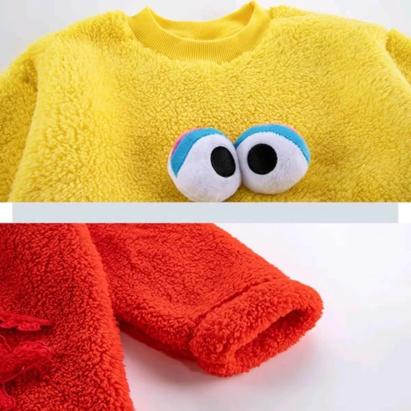 Детский удобный бархатный домашний комплект Улица Сезам мягкие и приятные для