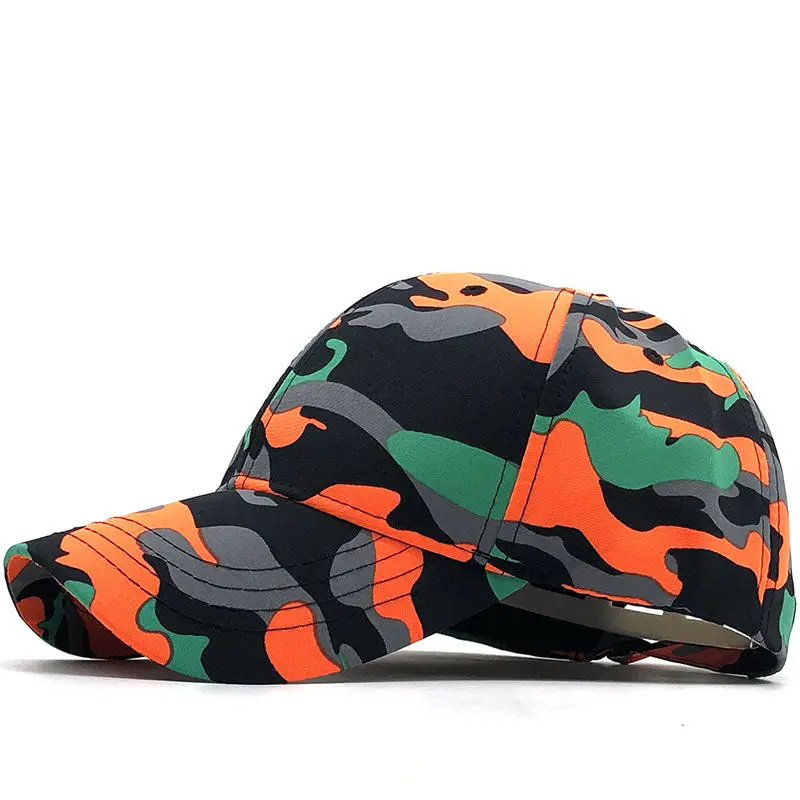 

New Ins Camouflage Baseball Female Street Hip-Hop Fashion Duck Tongue Male Summer Outdoor All-Matching Hat Hat