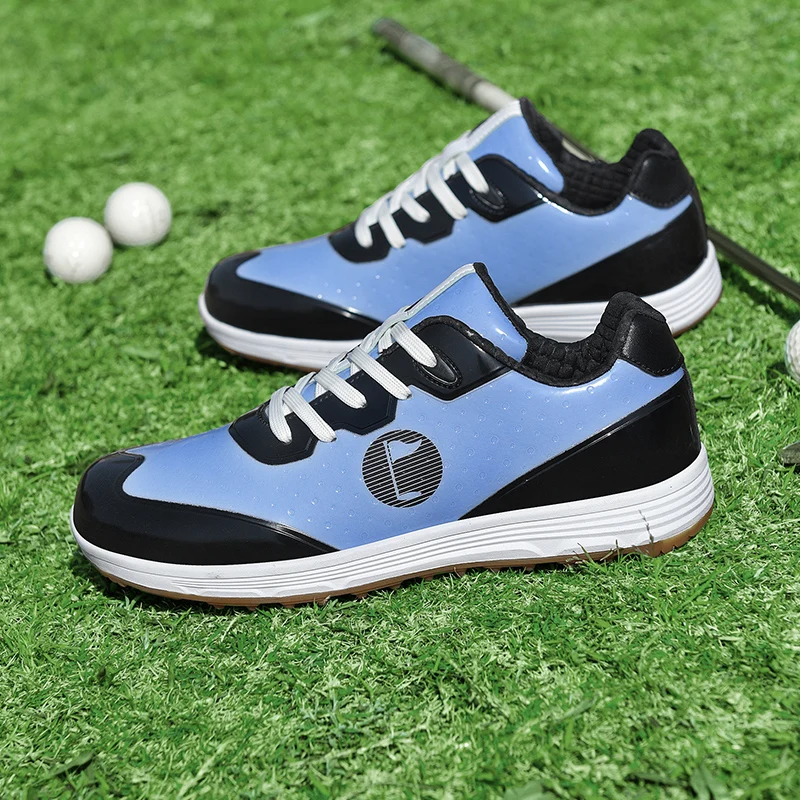 Professional Golf Training Shoes Classic Lace-up Sneakers Men's Nail-free Non-slip Golf Shoes Size 36-46