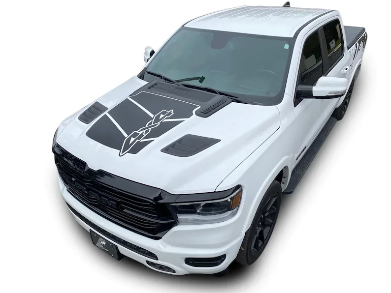 

Виниловые графические Стикеры для ОЗУ 1500 Hood Sport 4X4 Stripe 3m 2019-2022