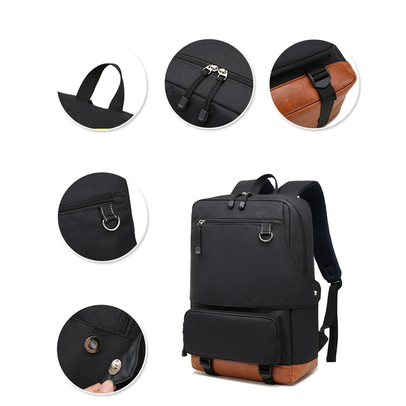 2022 Large-capacity waterproof backpack USB travel bag can print anime schoolbag mochila School bags free shipping