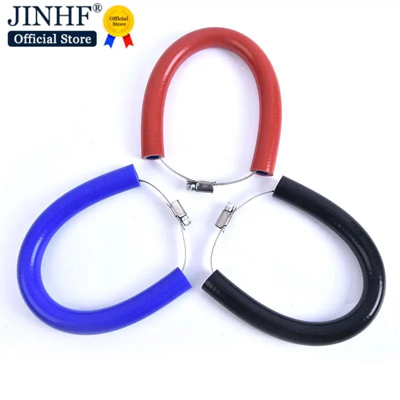 

1pc Motorcycle Exhaust Pipe Drop Protection Ring Muffler Protection Rubber
