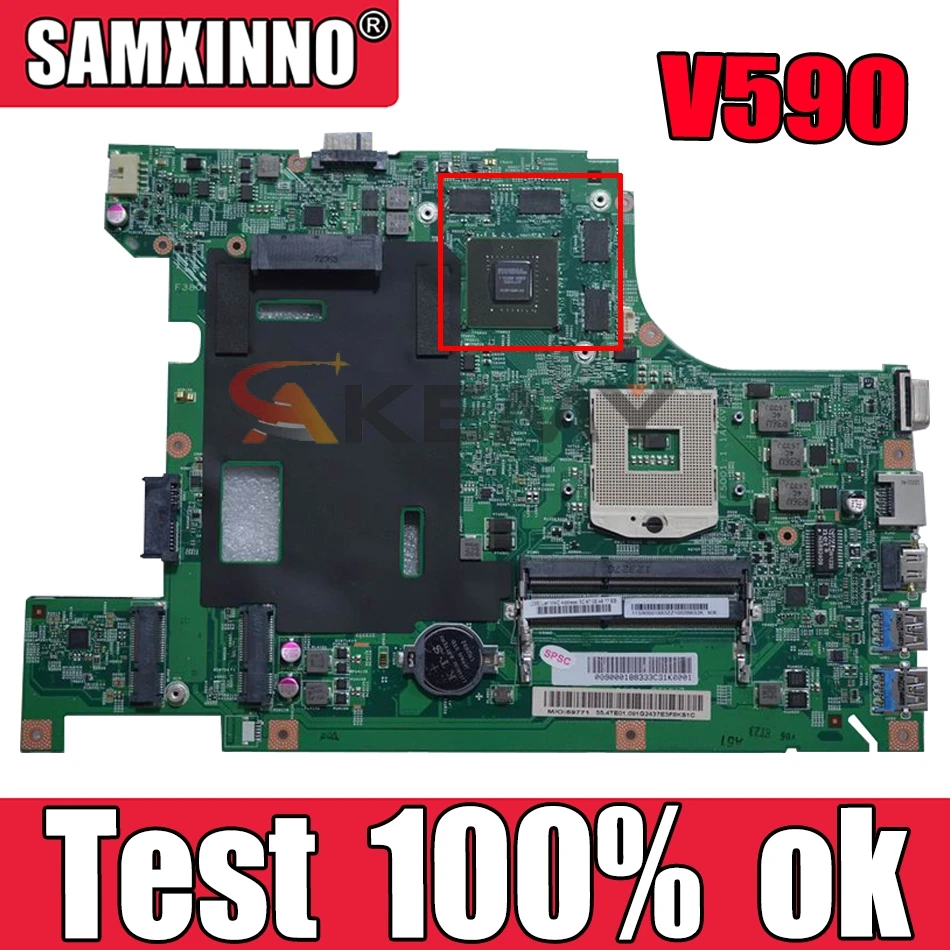 

Материнская плата для ноутбука LENOVO Ideapad V590 90001883, материнская плата SLJ8C N13P-GSR-A2 DDR3