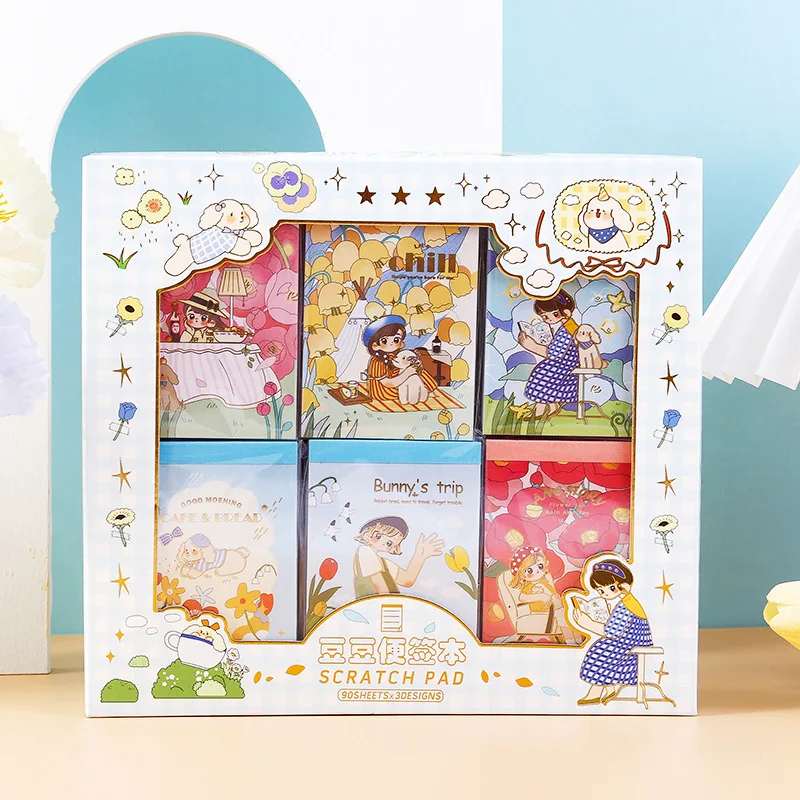 

Golden Valley Picnic Set Doudou Notepad Lovely Notepad Tear Note Paper Learn Office Creative Stationery Notebooks Writing Pads