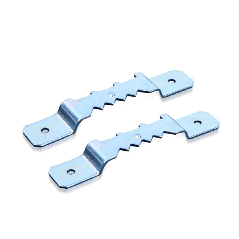 

10 PCS Double Hole Metal Hook Picture Frame Hanger Screws Mirror Tooth Hanging