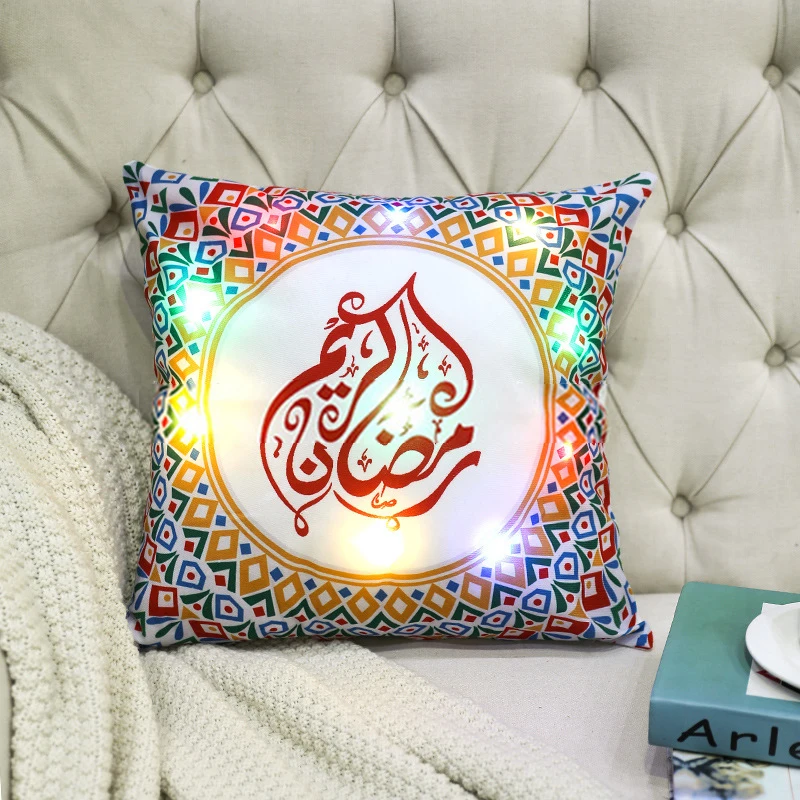 

45x45cm Ramadan Kareem Cushion Pillow Covers Mubarak Ramadan Decorations For Home Muslim Islamic Party Supplies EID Pillowcase