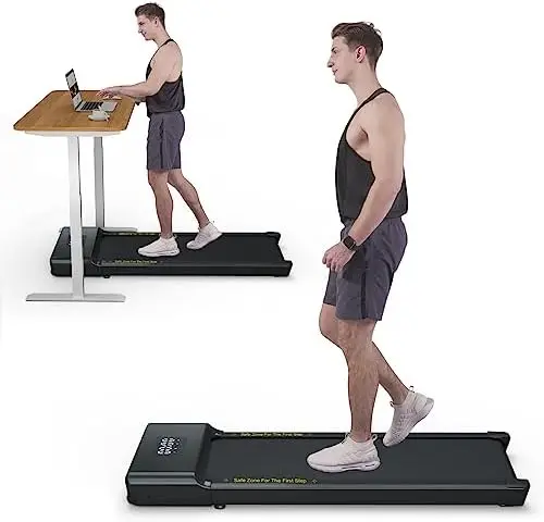 

Pad Quiet, 2 in 1 Under Desk Treadmill, Walking Pad Treadmill Under Desk with 300LBS Weight Capacity, Installation-Free Walking