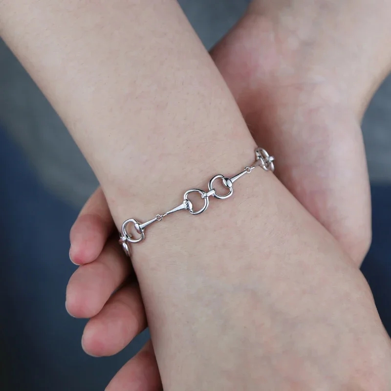 Женская Блестящая бижутерия из серебра 925 пробы 15 + 4 см