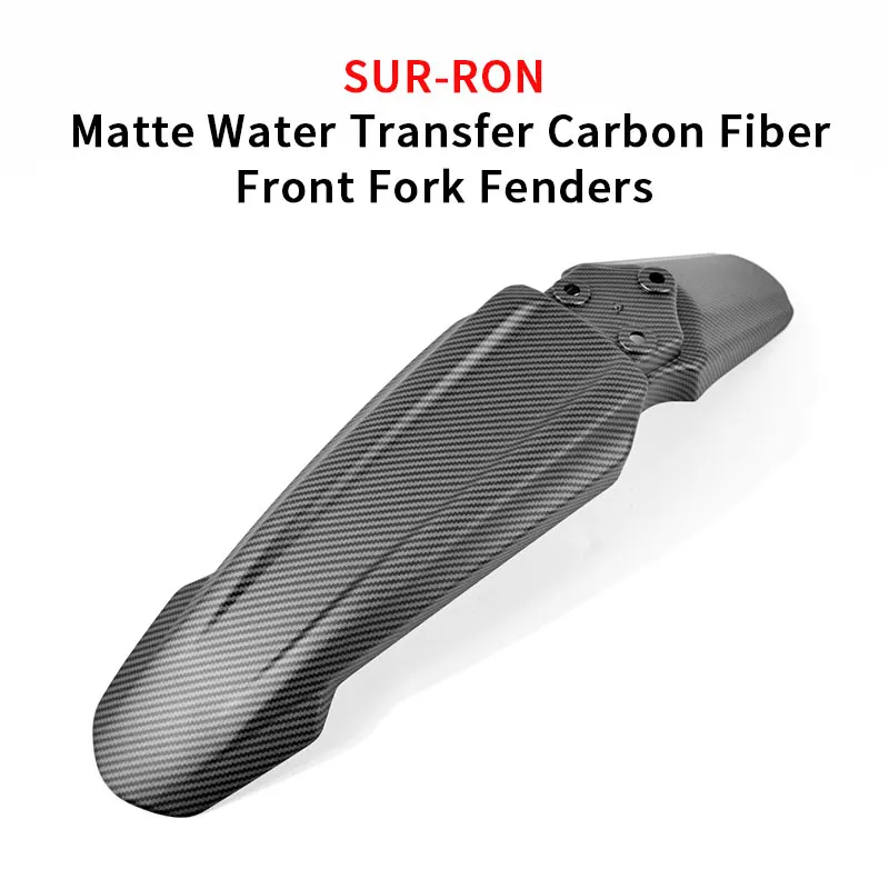 

SURRON Light Bee X Matte Water Transfer Carbon Fiber Front Fork Fender Dirt Bike Off-Road Motorcycle Accessories SUR-RON SUR RON