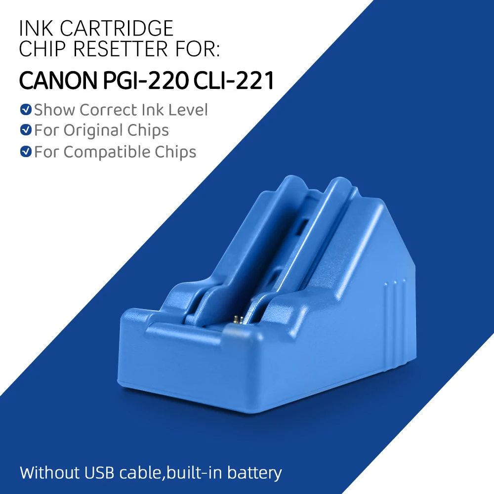 

PGI-220 CLI-221 PGI220 CLI221 Ink Cartridge Chip Resetter For Canon MP540 MP550 MP560 MP620 MP630 MP980 MX860 IP3600 IP4600