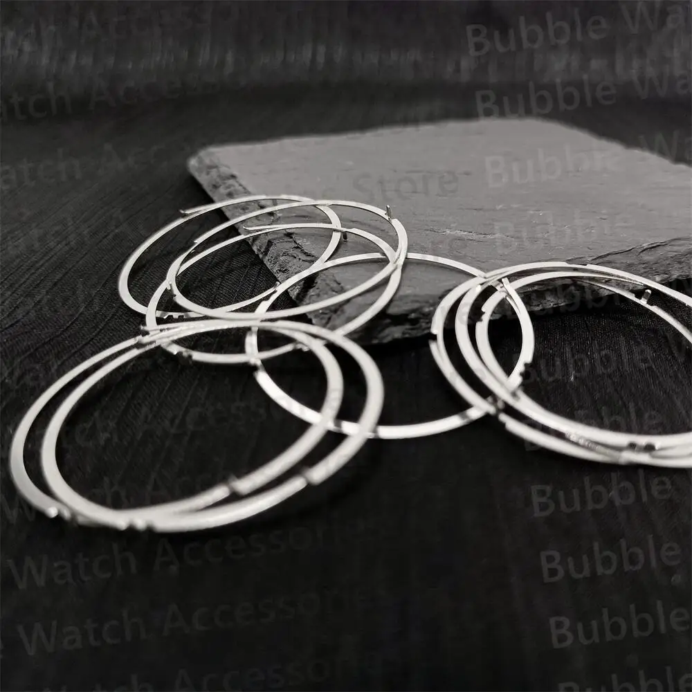 Silver High-quality Stainless Steel Bezel Click Spring Ring Fit For SKX005 SKX007 Watch Case Replace Parts
