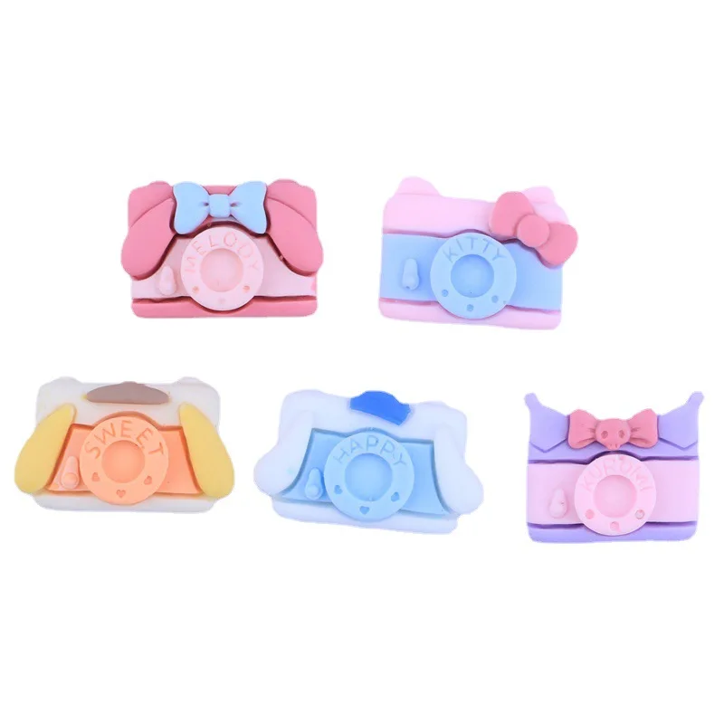 

Милые милые Мультяшные персонажи аниме Kuromi Cinnamorol полимерные ювелирные изделия орнамент шпилька для волос детские игрушки подарок