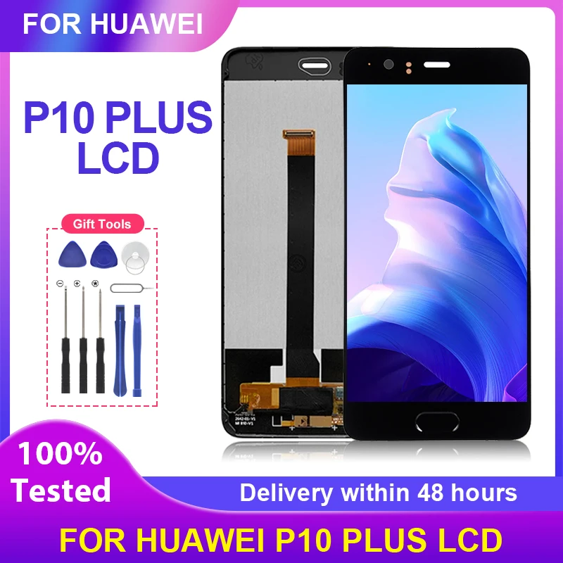 

1Pcs 5.5 Inch For Huawei P10 Plus Lcd Touch Panel Screen Digitizer VKY-L09 VKY-L29 Display Assembly Repair Parts With Frame