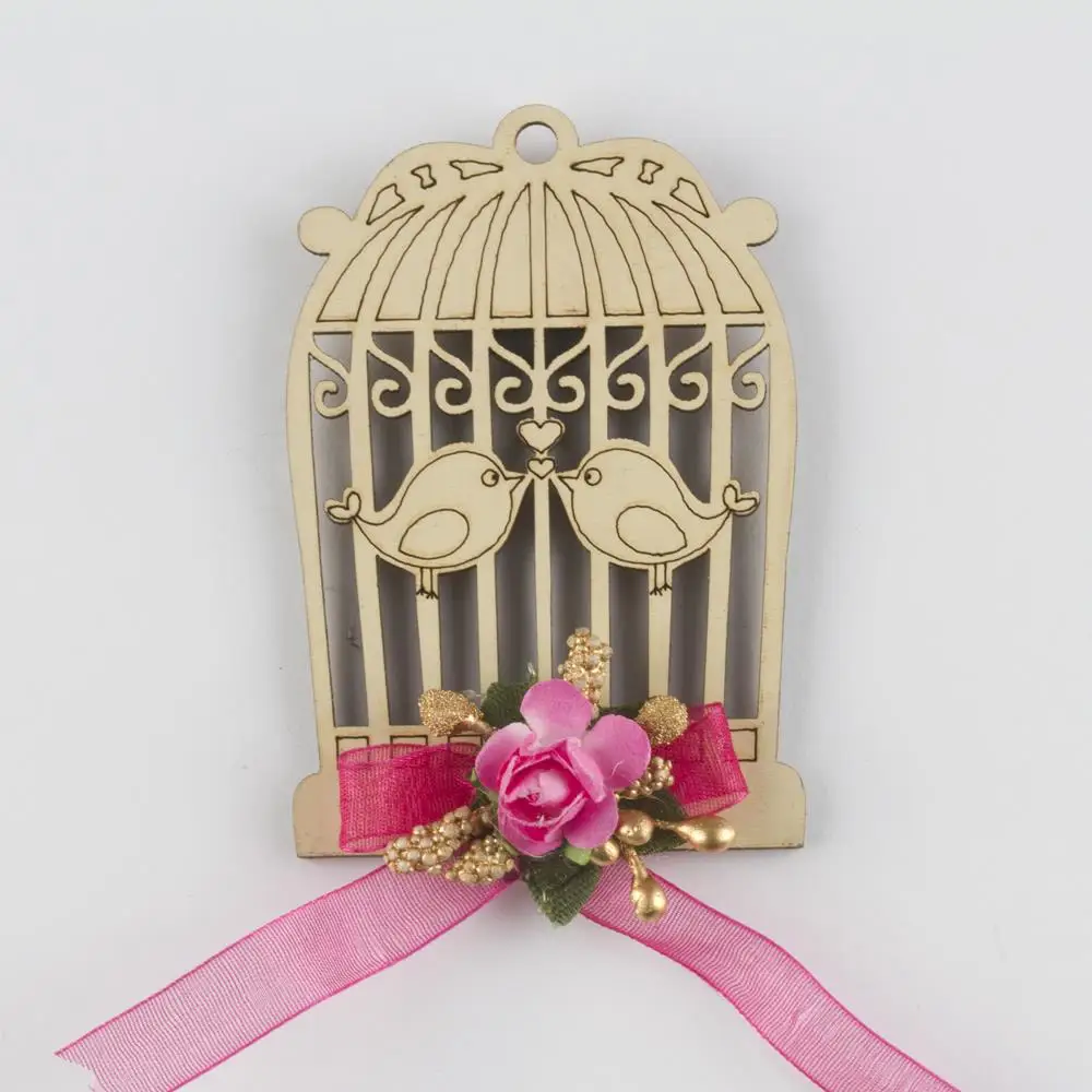 

Cage wooden cabinet ornament