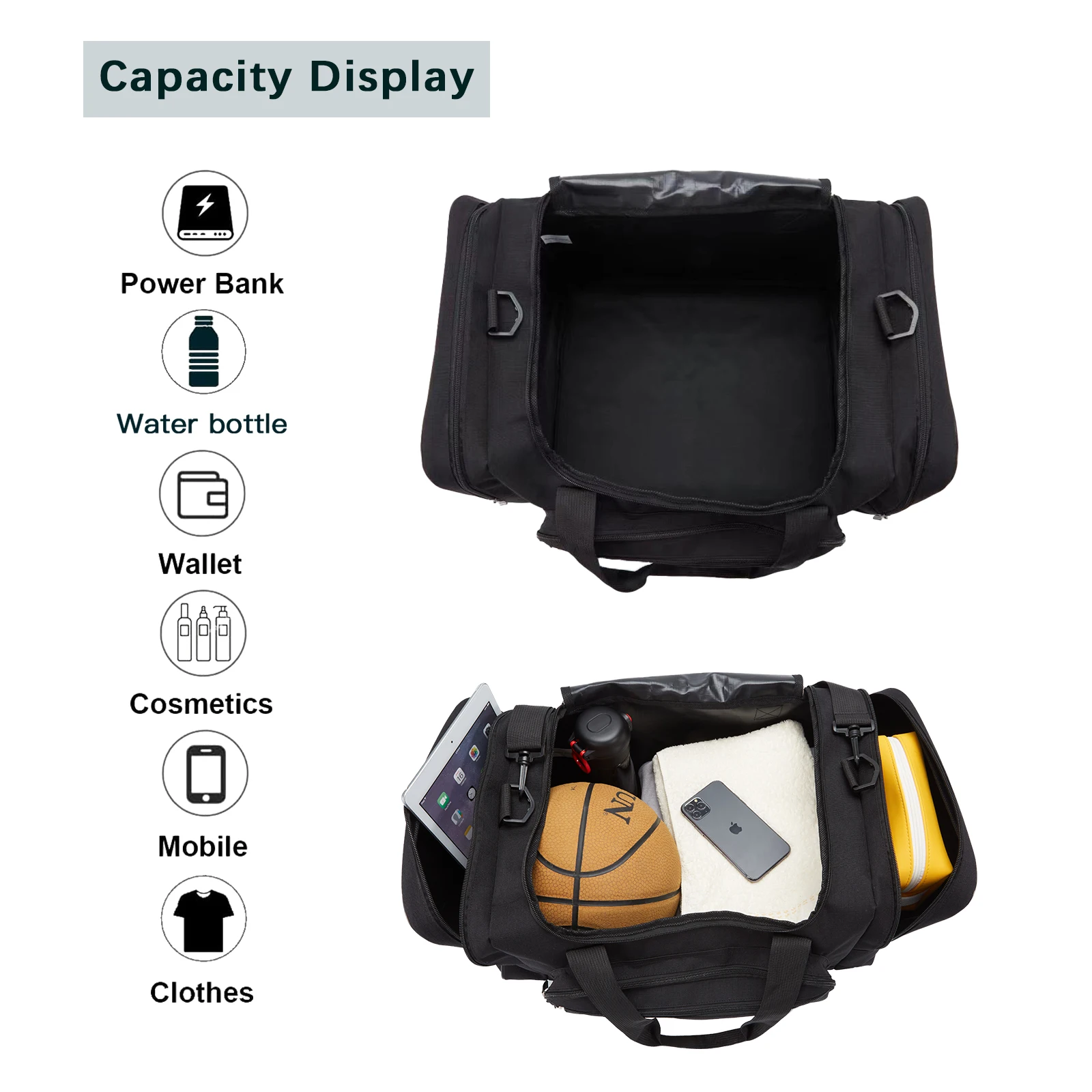 Men Gym Bags for Fitness Training Outdoor  Sport Handbag Multifunction 20 Inch Waterproof  DuffeTravel Luggage IFARADAY