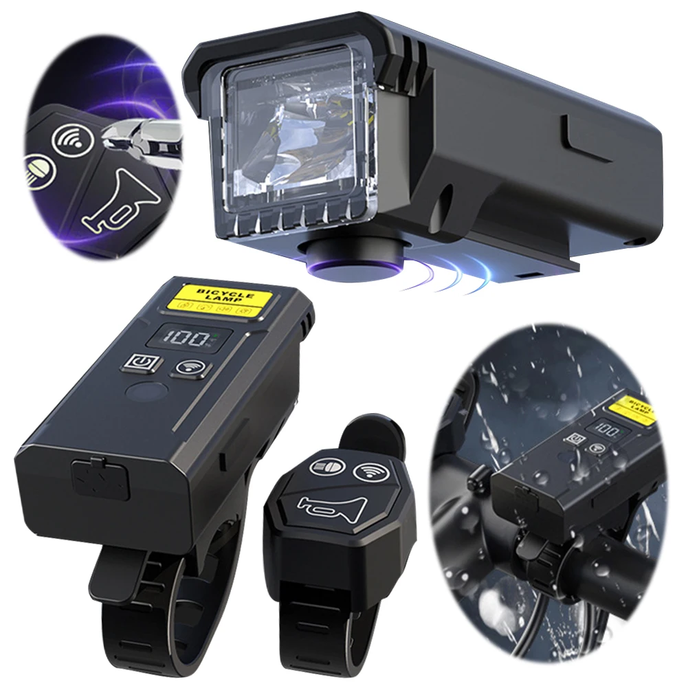 Велосипедная фара с звуковым сигналом умный датчик света велосипедная защитная