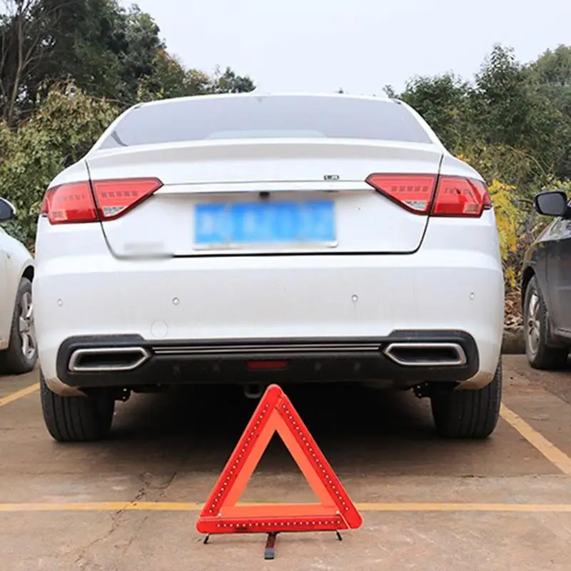 

Car Triangle Warning Light Portable LED Light Automotive Tripod Reflective Warning Triangle Emergency Vehicle Accessories