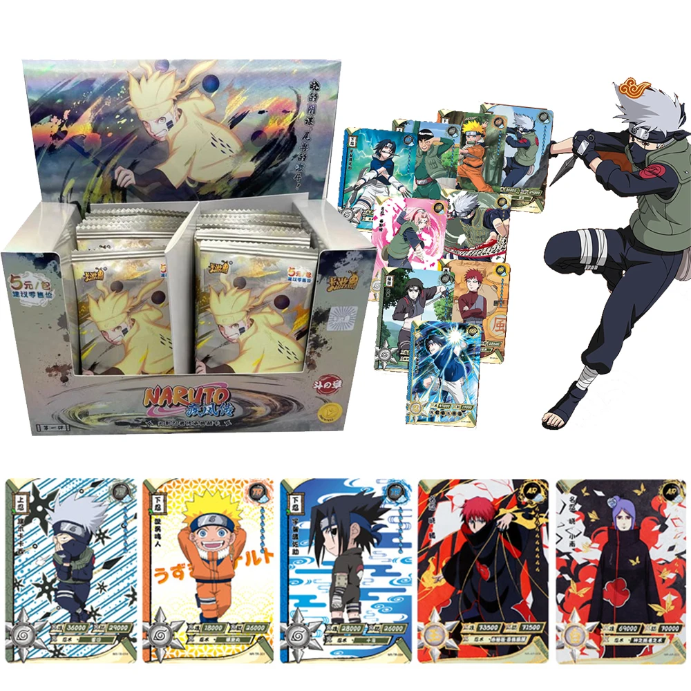 

KAYOU Naruto Cards UR SSR SR AR Complete Collection Series Collection Cards Fight Chapter Card Pro Chapter Game Card Childrens