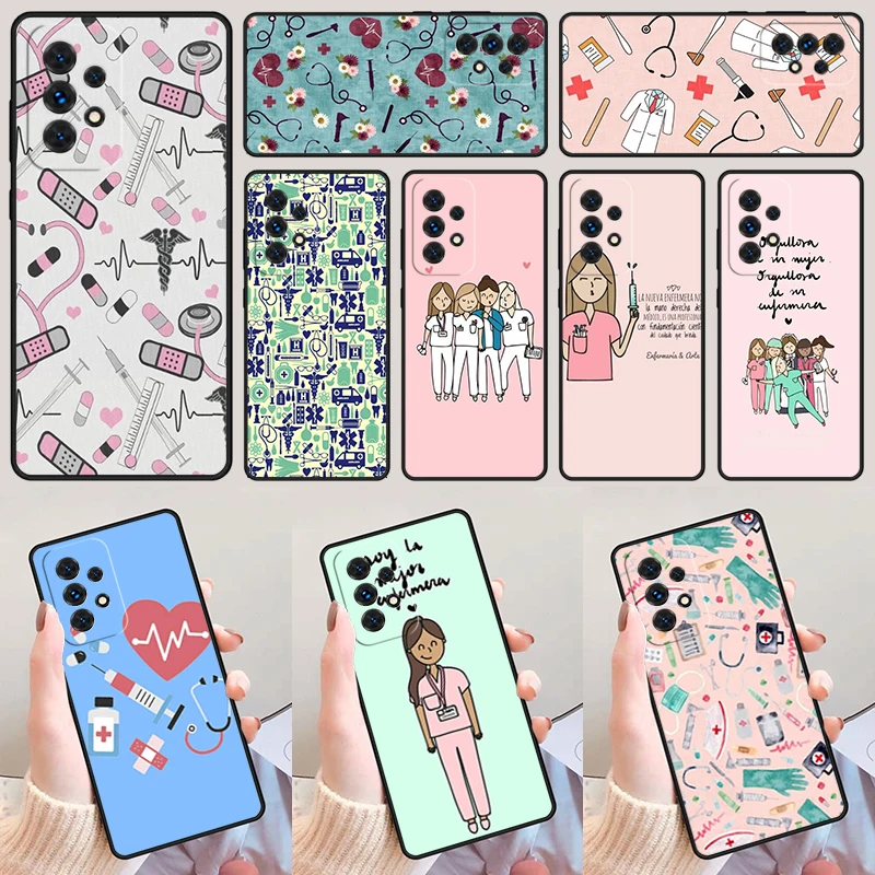 Чехол для телефона с докторской медсестрой Samsung Galaxy A52 A72 A73 A20e A21S A50 A70 A11 A12 A42 A31 A40 A51