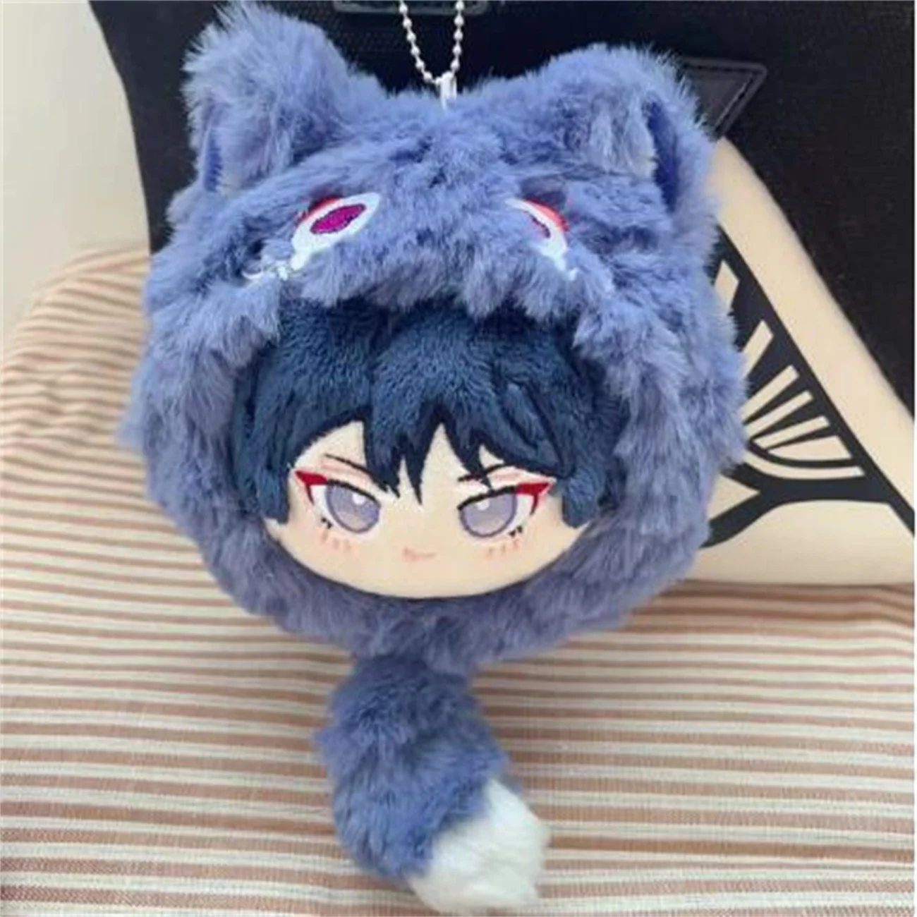 

Original Anime Genshin Impact Wanderer Balladeer Cute Cat 10cm Plush Dolls Dango Toys Cosplay Bag Pendant Keychain Gift