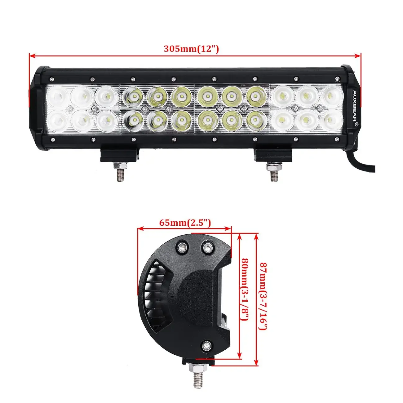

AUXBEAM CLASSIC-SM SERIES Светодиодный рабочий фонарь Комбинированный луч 12/20/32 дюйма ДВОЙНОЙ РЯД 9-32 В Светодиодный фонарь дальнего света