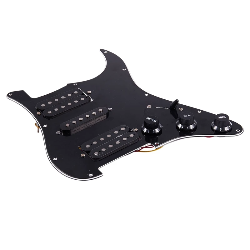 Загруженная Предварительно Проводная электрогитара Pickguard 11 Отверстия Hsh Pickups