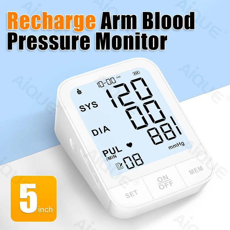 Медицинский тонометр с 5-дюймовым дисплеем