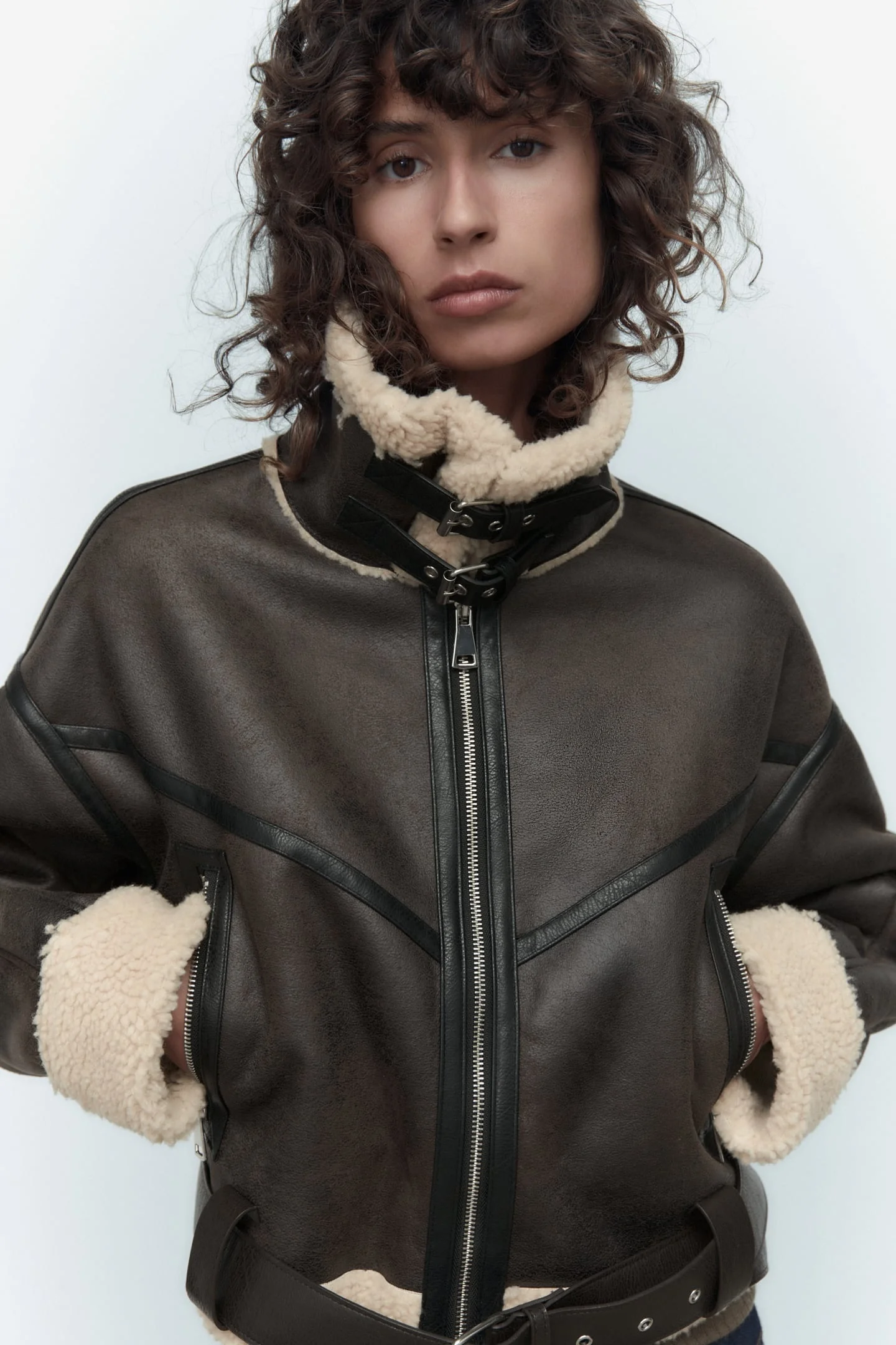 Winter Jacket Women New 2022 Thick Faux Leather Jacket Women Coat Warm Lamb Biker Coat Female Casual Belt Outwear Ladies