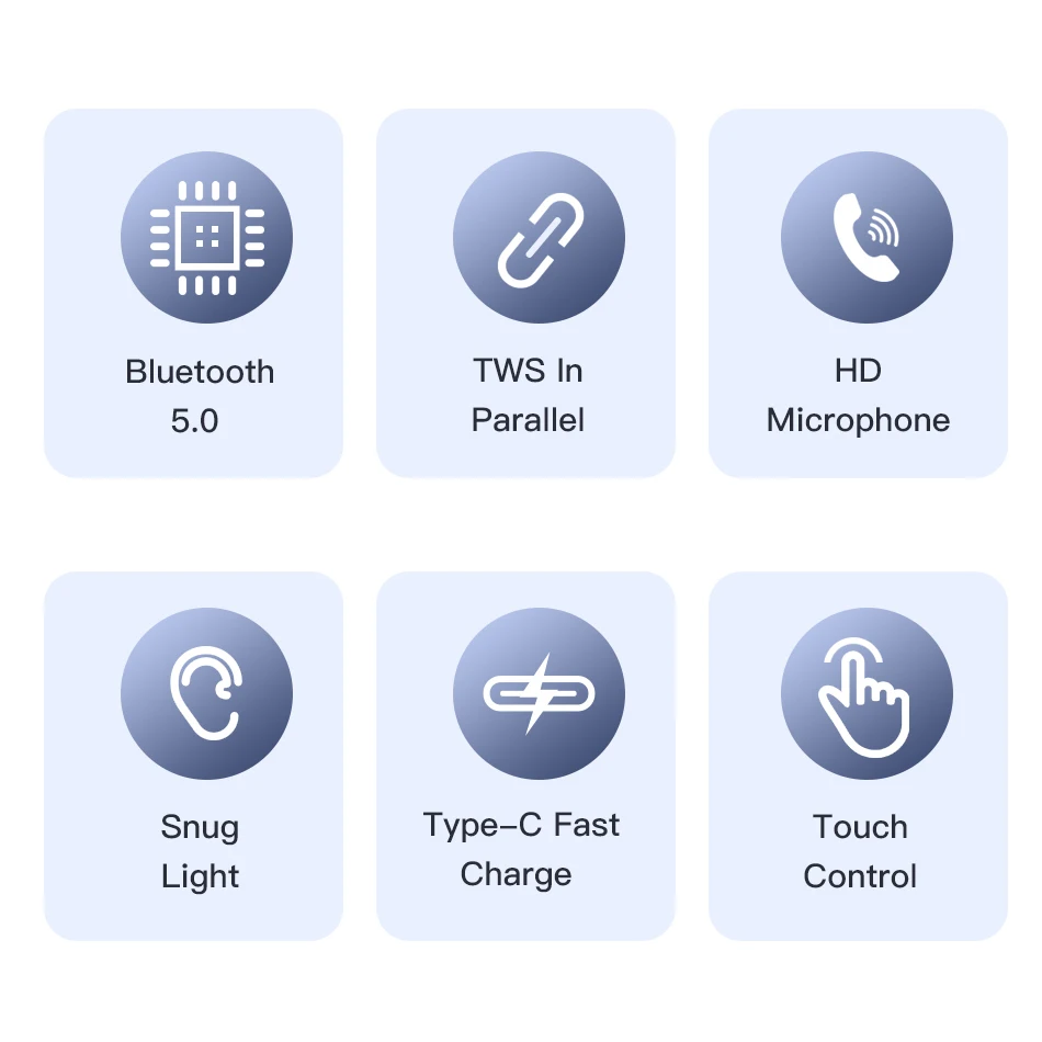 Спортивные беспроводные Bluetooth-наушники Awei T21 Tws